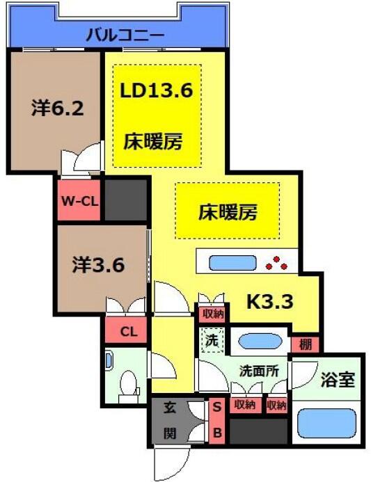 富久クロスコンフォートタワー&nbsp;3405