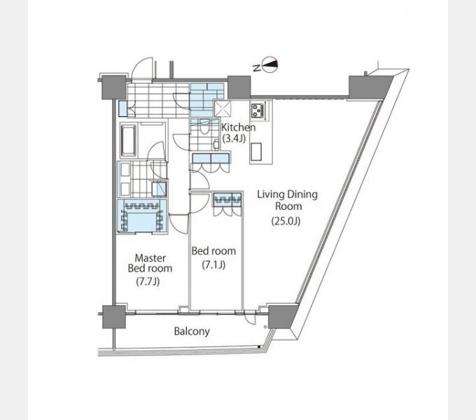 コンフォリア新宿イーストサイドタワー&nbsp;1513