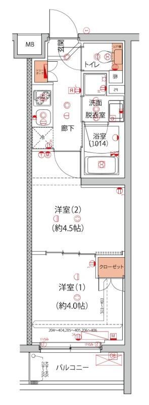 ハーモニーレジデンス中野本町パークサイド&nbsp;204